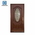 Fangda 3/4 oval woodgrain design da porta de entrada em casa